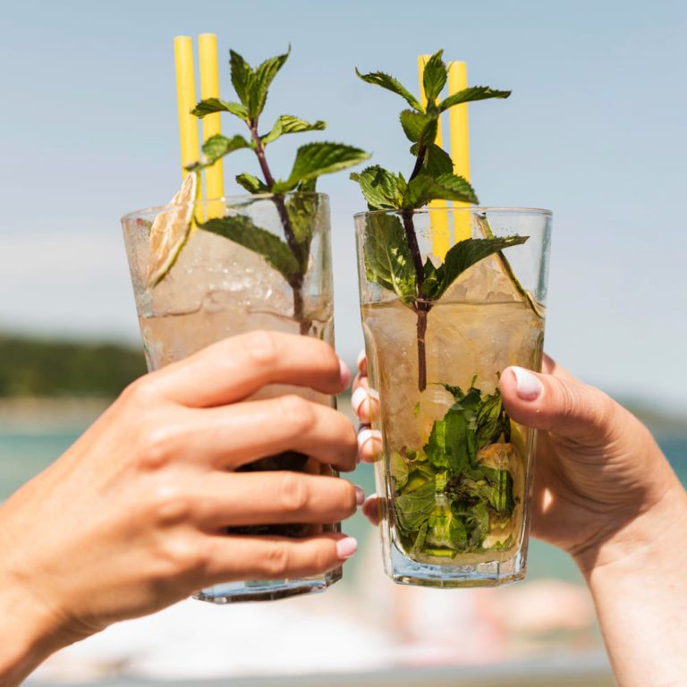 Mojito en la playa